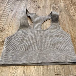 Soft Grey Sports Bra